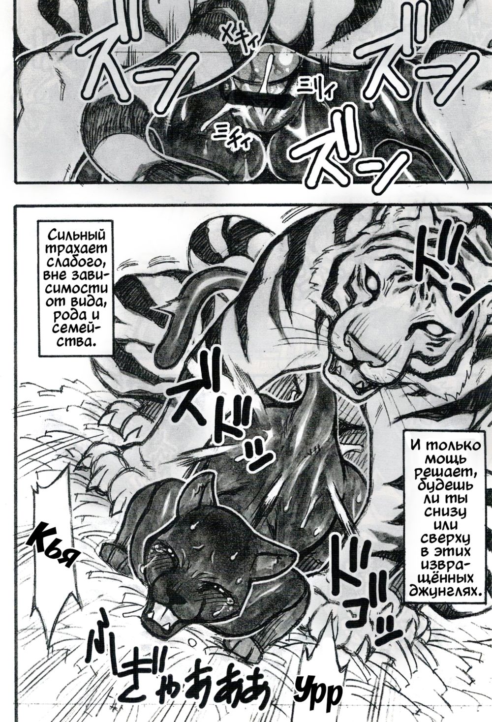 (Kansai! Kemoket)[Mayoineko] Jaku Niku Goukan (Закон джунглей) - Page 5